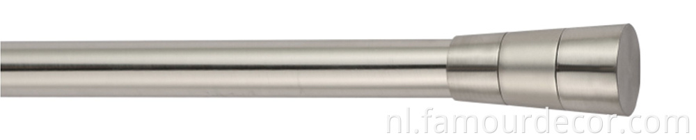 Simple trumpet head curtain rod